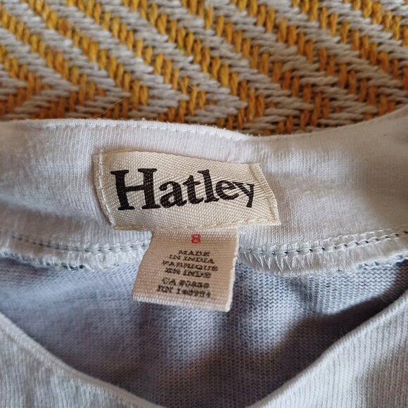 Hatley Navy Blue Horses Casual Girl's Dress Size 8 - Picture 3 of 9